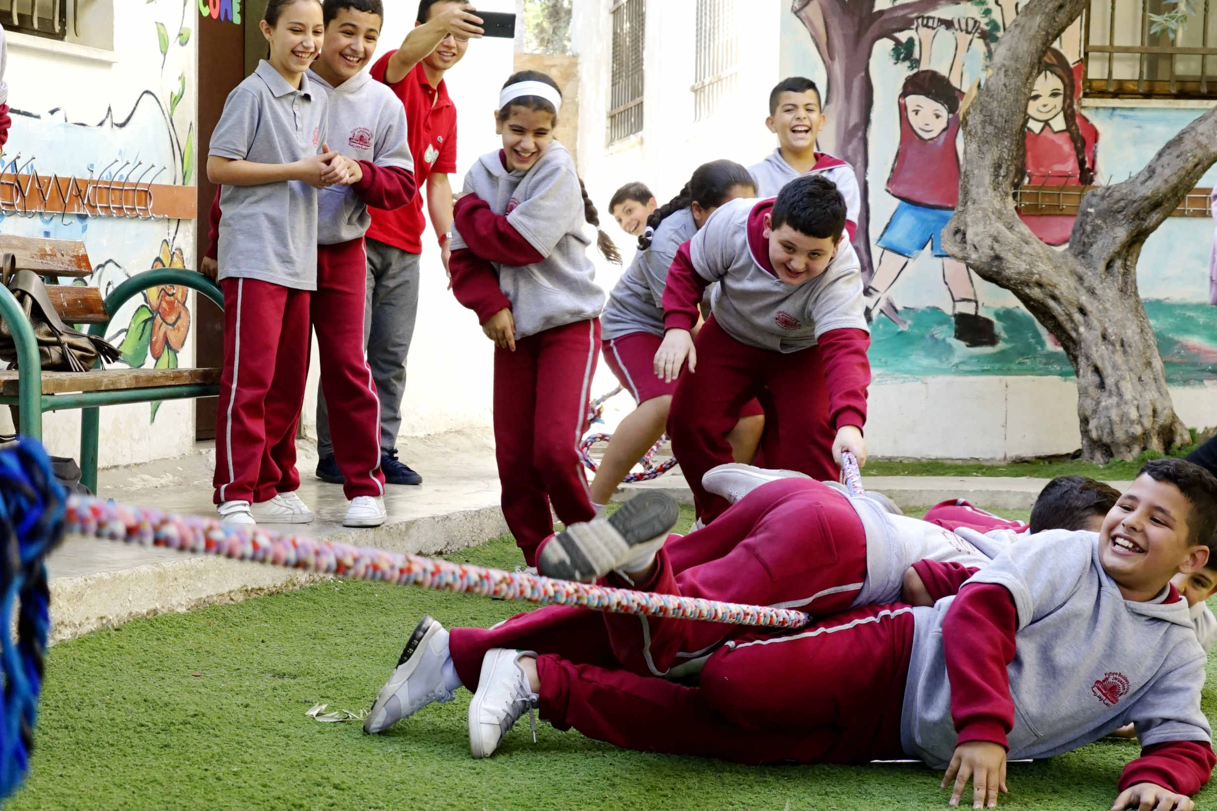 CIAQU sponsors Chinese cultural event at FBF school in Abu Dis