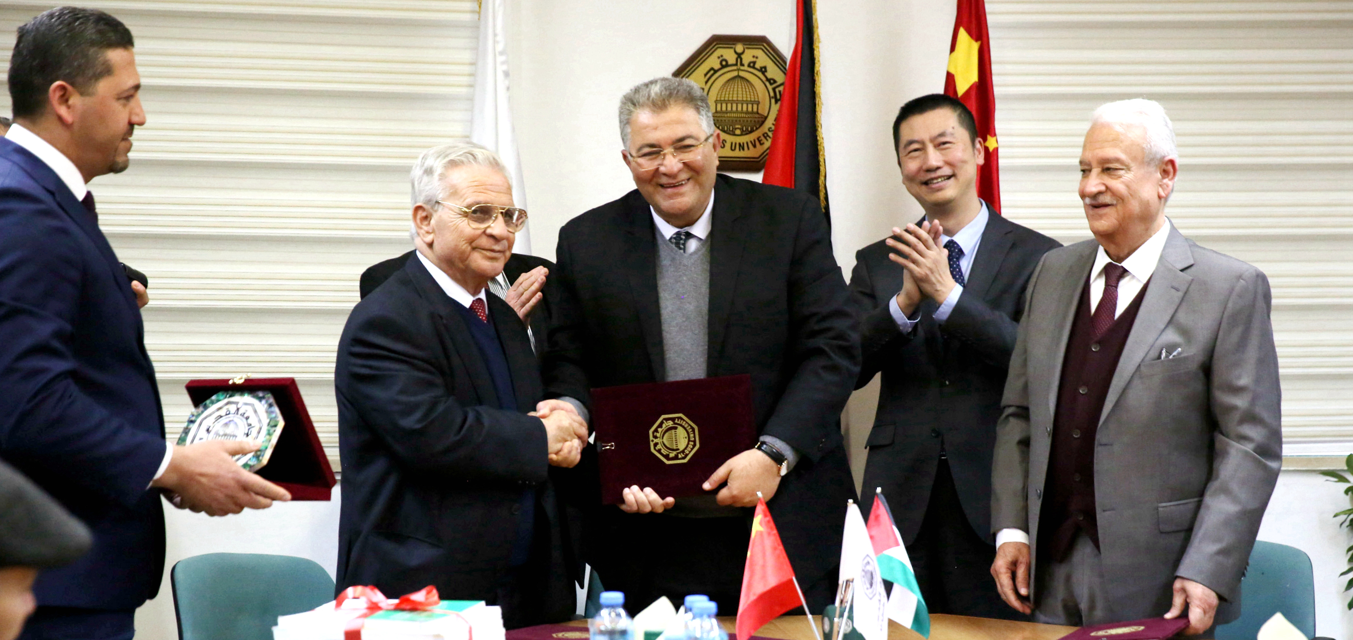 AQU signs Chinese language education agreement with Birzeit University and Al-Quds Open 